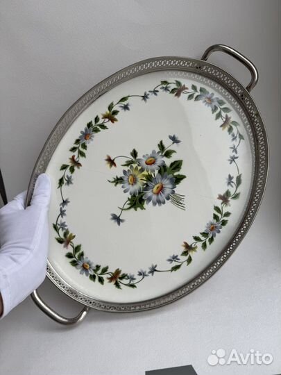 Поднос коллекционный, керамика