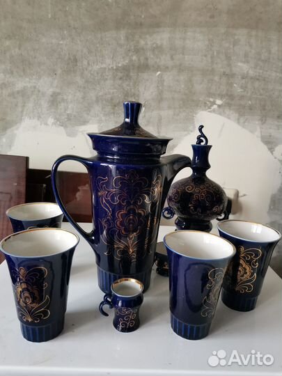 Кувшин со стаканами, коллекция Кобальт