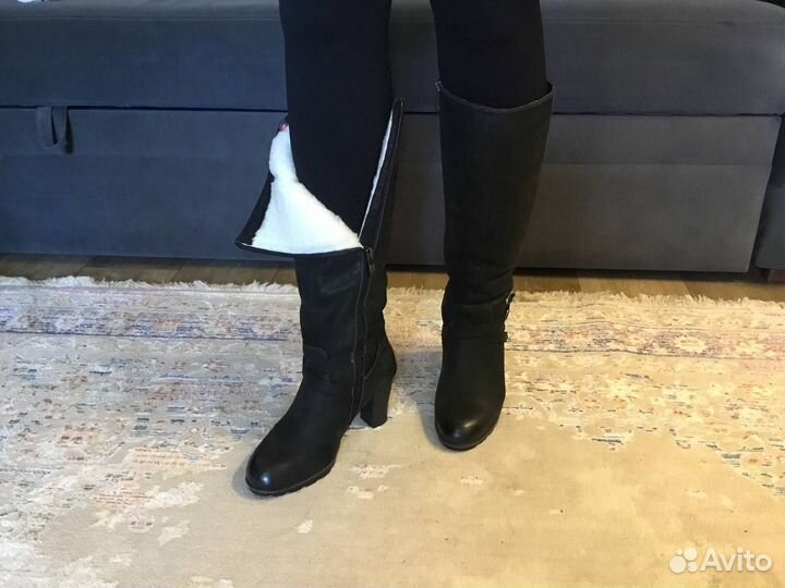 Сапоги женские зимние 38 39 натуральная кожа