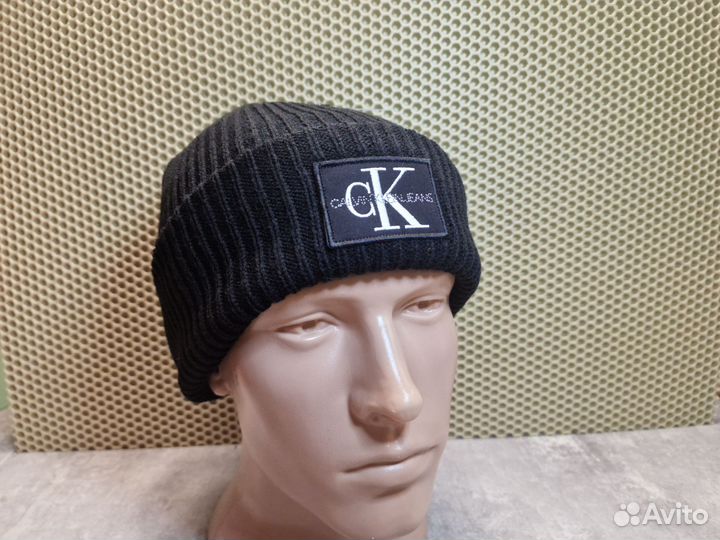 Шапка Calvin Klein чёрная премиум