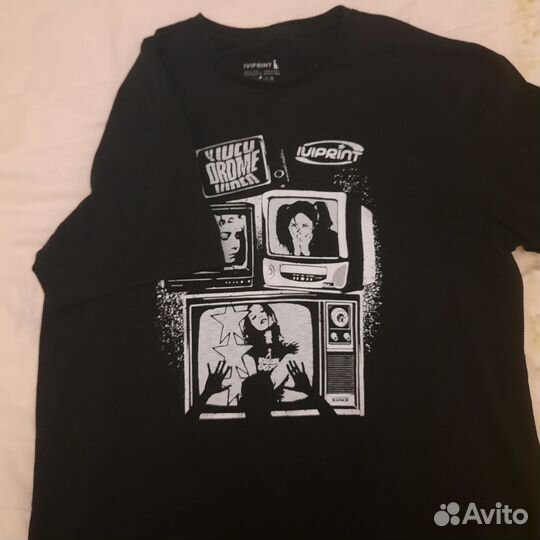 Черная футболка оверсайз