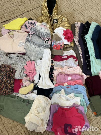 Детские вещи на деврчку пакетом рост 104-110