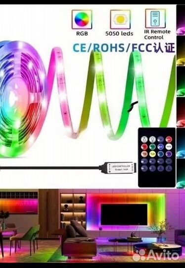 Светодиодная лента rgb пультом