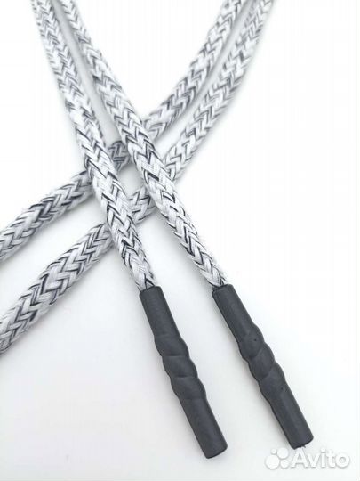 Шнур плетёный хлопковый с наконечниками