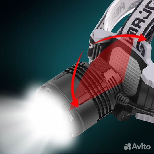 Фонарь налобный (XHP70-12W2000 Lum-Type-C)(LG43)