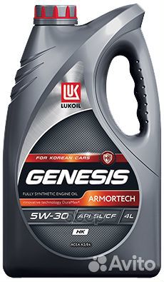 5W-30 genesis armortech нк, 4л, (синт.мотор.мас