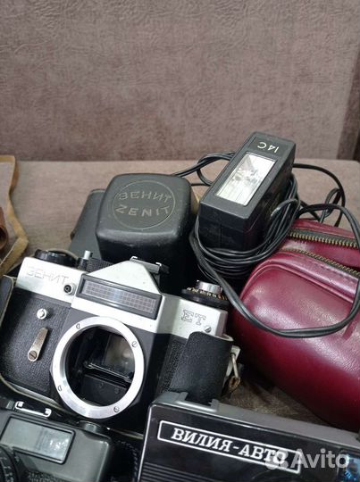 Фотоаппараты СССР фэд-3,5, фэд-50, Зенит, Вилия
