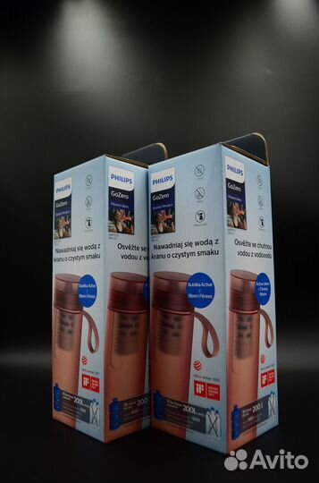 Бутылка для воды с фильтром Xiaomi Philips Pink