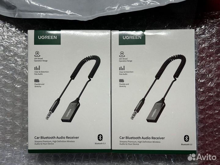 NEW Bluetooth 5.3 Aux адаптер Автомобильный Ugreen