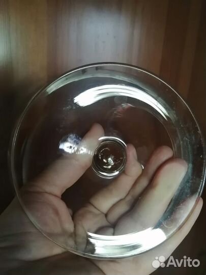 Ваза для фруктов стеклянная СССР