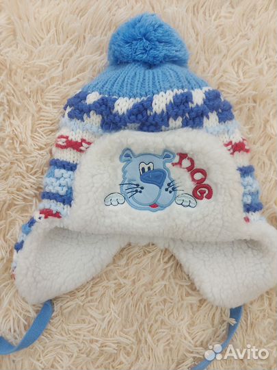Шапка для мальчика размер 50-52