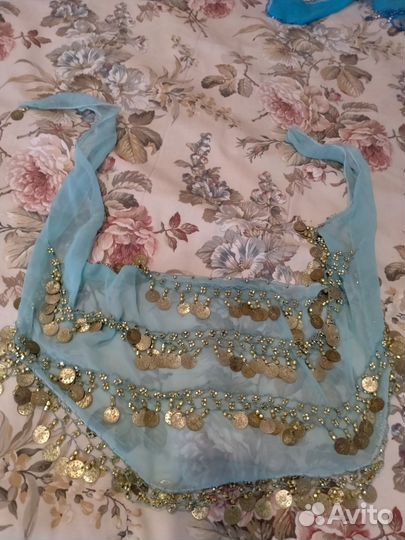 Косынка для танца-живота со звенящими монетками