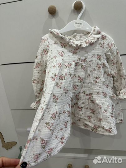 Платье для девочки муслин 80