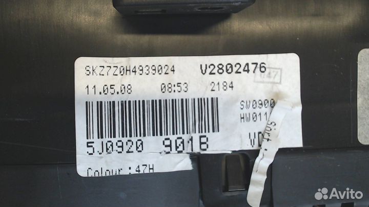 Щиток приборов Skoda Roomster, 2009