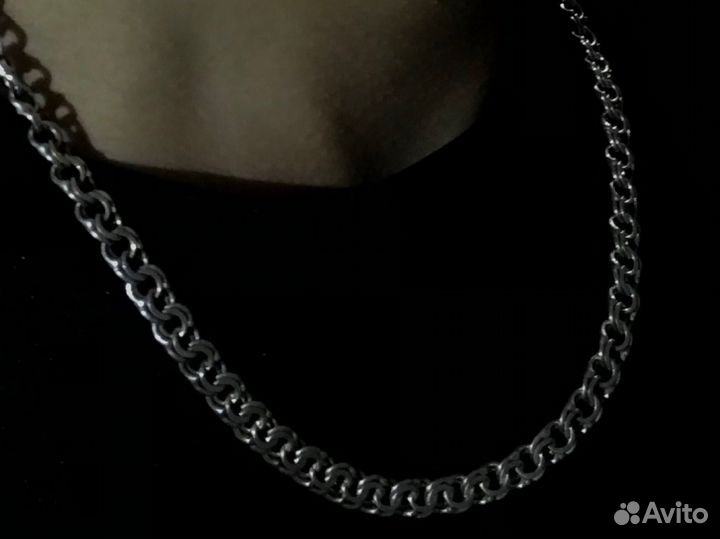 Мужская серебряная цепь бу