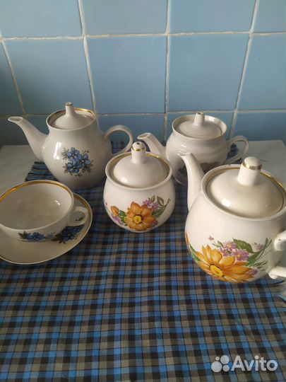Чайники фарфоровые СССР
