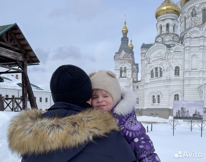 Зимний шлем на девочку 2-3 года