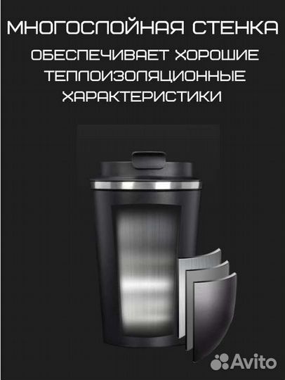 Термокружка с датчиком.Термос кружка 510 мл