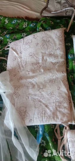 Бортики и балдахин в кроватку