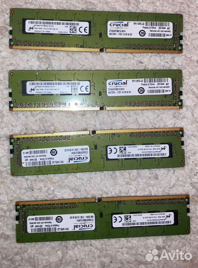 Оперативная память Crucial DDR4 2133MHz- 1x4 гб