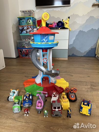 Щенячий патруль база с горкой и героями