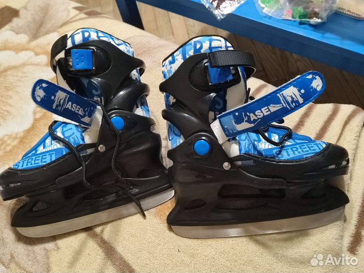 Коньки детские, раздвижные 26-29 размер