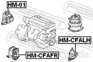 Подушка двигателя передняя AT (honda accord CF3