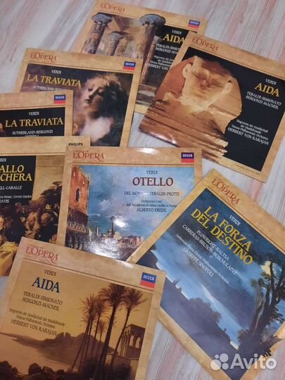 Коллекция виниловых пластинок Giuseppe Verdi