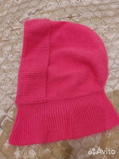 Капор капюшон из ангоры на флисе