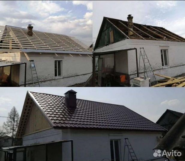 Крыша кровельные работы