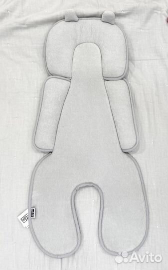 Leokid серый однотонный матрас в автолюльку