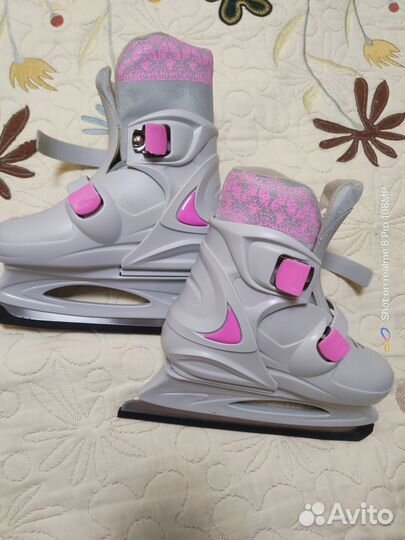 Коньки детские раздвижные 33-36 р-р