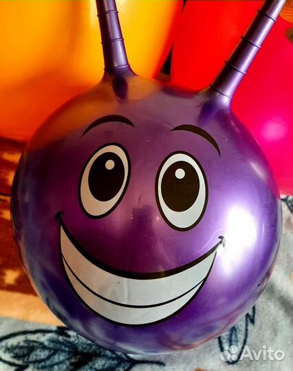 Мяч-прыгун с рожками (2 шт)