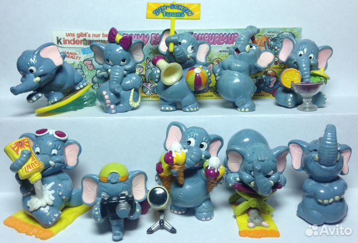 Серии киндер 90-х львы, семейки, слоны, лягушки