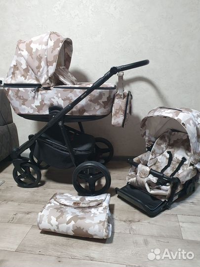 Коляска 2в1 Adamex Reggio Камуфляж