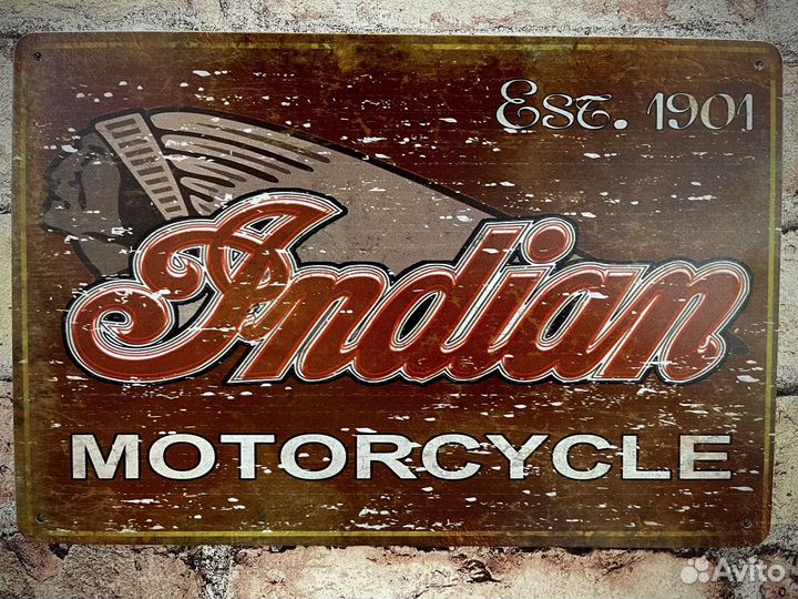 Декор Indian Motorcycle Est. 1901