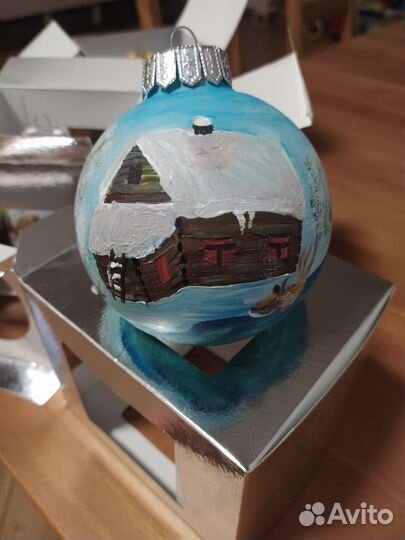 Шары новогодние ручная роспись