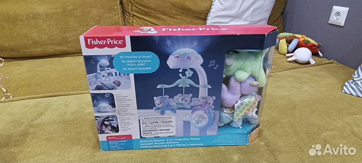 Музыкальный мобиль Fisher Price Мечты о бабочках