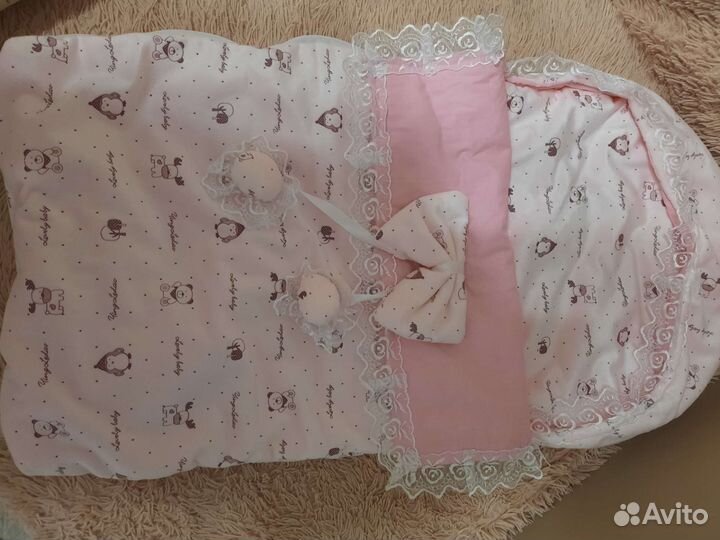 Конверт на выписку летний для девочки