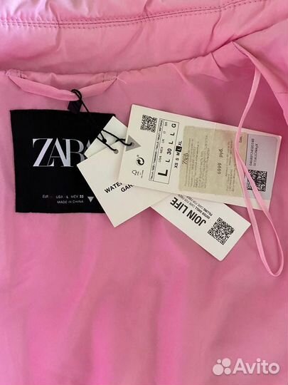 Новое стёганое пальто zara oversize