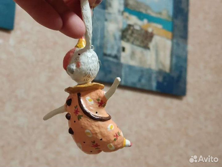 Ёлочная игрушка из папье маше