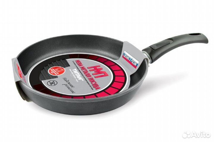 Сковорода гриль нева металл Титан индукционная 26