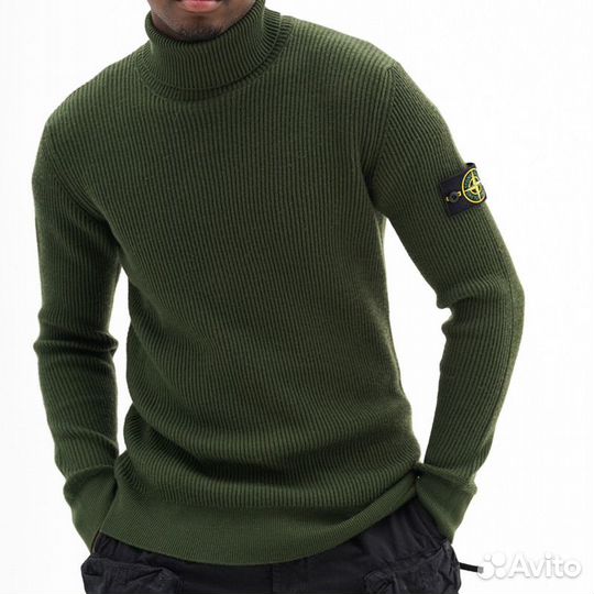 Свитер водолазка Stone Island ribbed knitted 552С2