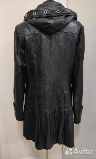 Кожаный плащ, кожа натуральная, р. 46-48
