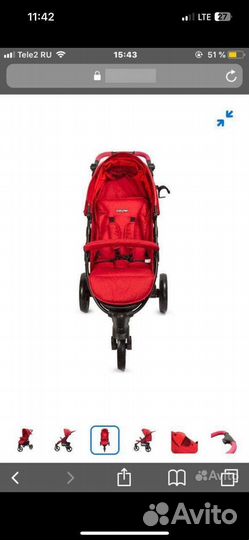 Прогулочная коляска как новая