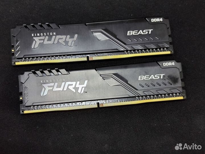 Озу Kingston fury Hyperx ddr4 16gb (2x8gb)