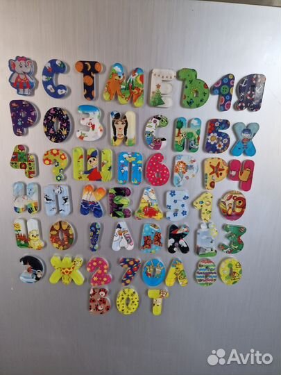 Магнитная азбука из оргстекла