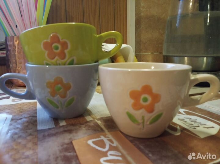 Чашки чайно-кофейные 220 мл, 4 шт или обмен