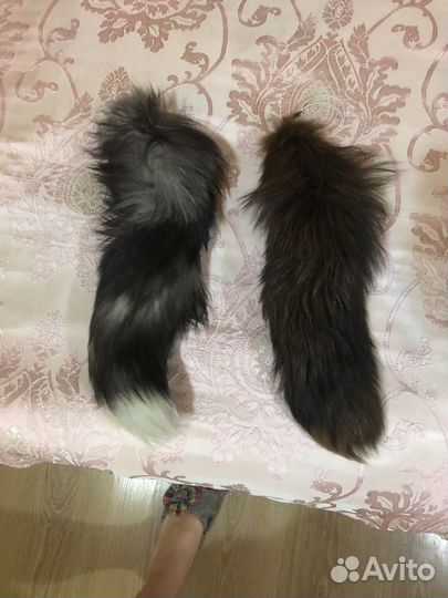 Хвост лисы брелок