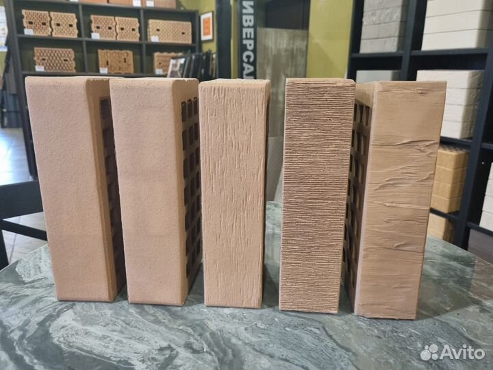 Кирпич облицовочный керамический крафт (кофе) жкз